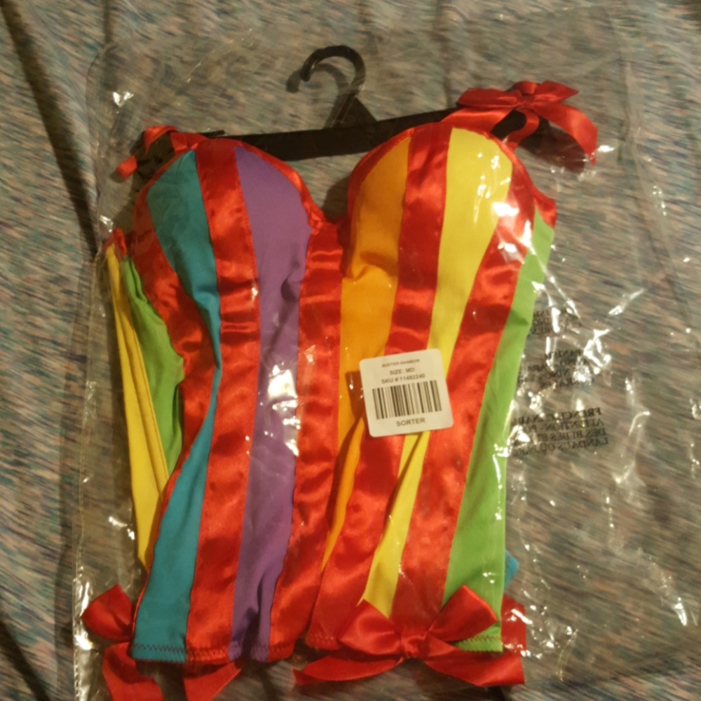 Rainbow bustier